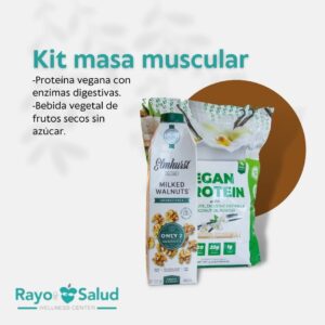 KIT mejora MASA MUSCULAR con proteína en polvo + bebida vegetal